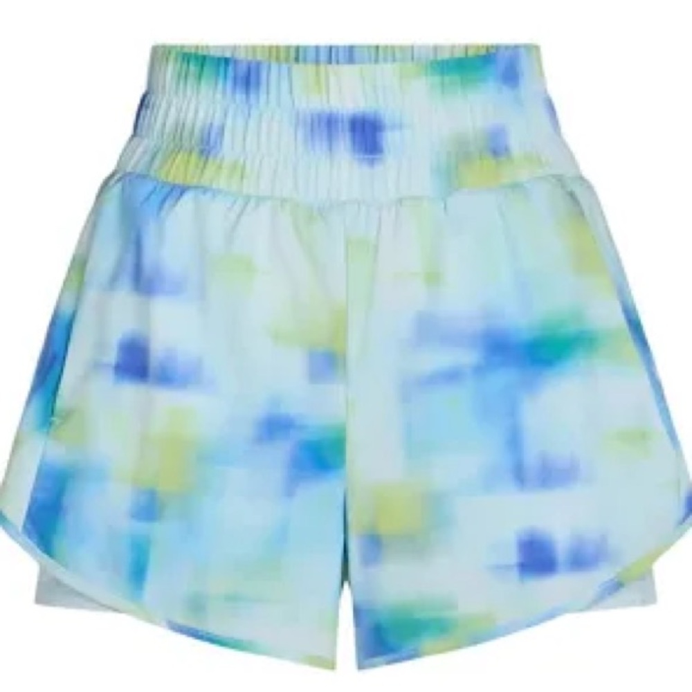 Avia Stylish Blue and Green Women's Athletic Shorts